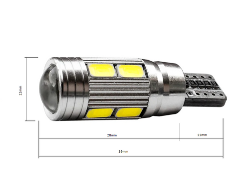 Лампа автомобильная светодиодная ZiRy T10 w5w 10SMD 5630, белая в интернет магазине ZIRY.STORE