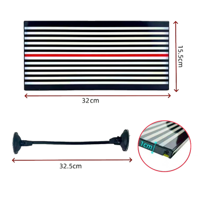 Екран рефлекційний ZiRy PDR BW-320x155 LED-підсвічення white-black