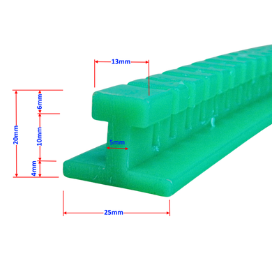 Насадка клееая ZiRy PDR centipede 25x1000mm