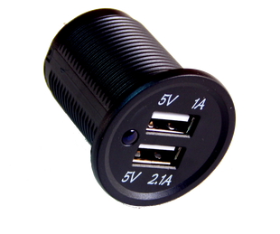 Розетка автомобільна ZIRY USB (1А+2,1 А) в інтернет магазині ZIRY.STORE