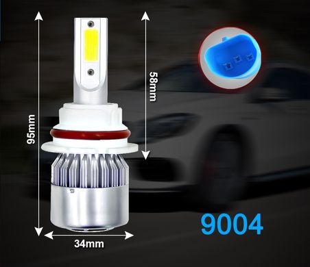 Лампы автомобильные светодиодные ZIRY C-6 9004 (HB1) 36W/6500K, головной свет в интернет магазине ZIRY.STORE