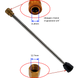 Удлинитель для форсунки минимойки ZiRy 15cm T-12,7mm QRS-11,8mm