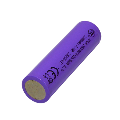 Елемент живлення ZiRy акумулятор 18650 2000mAh