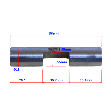 Плунжер насосу мінімийки ZiRy &Oslash;12x56mm нержавіюча сталь