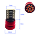 Лампа автомобильная светодиодная ZiRy T10 W5W 9SMD-2016, красная в интернет магазине ZIRY.STORE