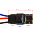 Адаптер ZiRy 7443 T20 - W21/5W цоколь с проводами 1шт