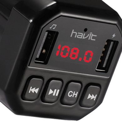 FM-модулятор HAVIT HV-FM808BT DC12-24V 2USB 3.1 A bluetooth V5.2 micro USB в інтернет магазині ZIRY.STORE