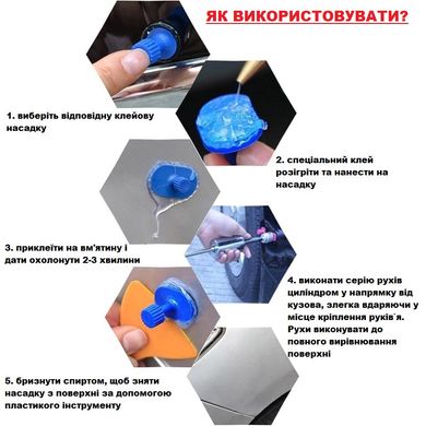 Молоток обратный ZIRY PDR 1kg для удаления вмятин с комплектом насадок 18pcs blue в интернет магазине ZIRY.STORE