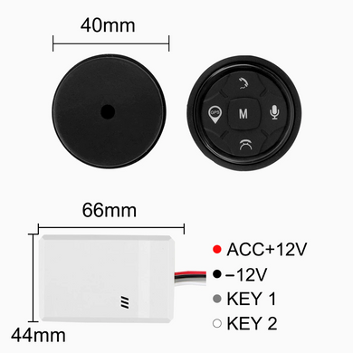 Пульт ДК магнітолою на кермі ZIRY XJ-3 10 кнопок LED black в інтернет магазині ZIRY.STORE