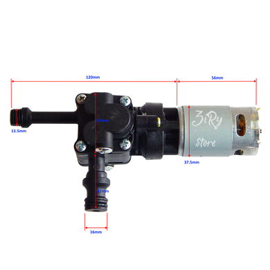 Двигатель с насосом для минимойки ZiRy DC 21V 22000RPM STANDART